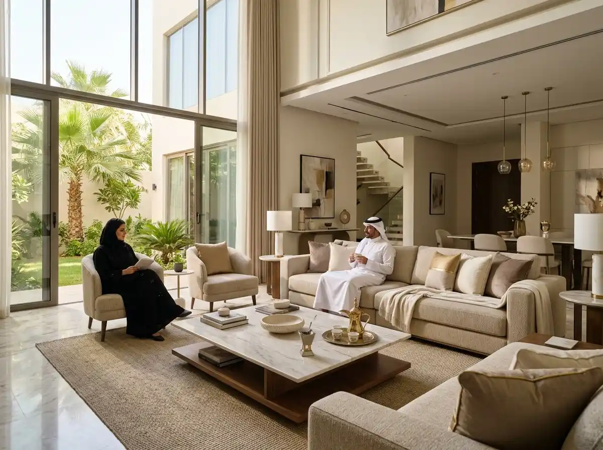 خدمة التأثيث وتجهيز الوحدات من الهيكل المعماري
