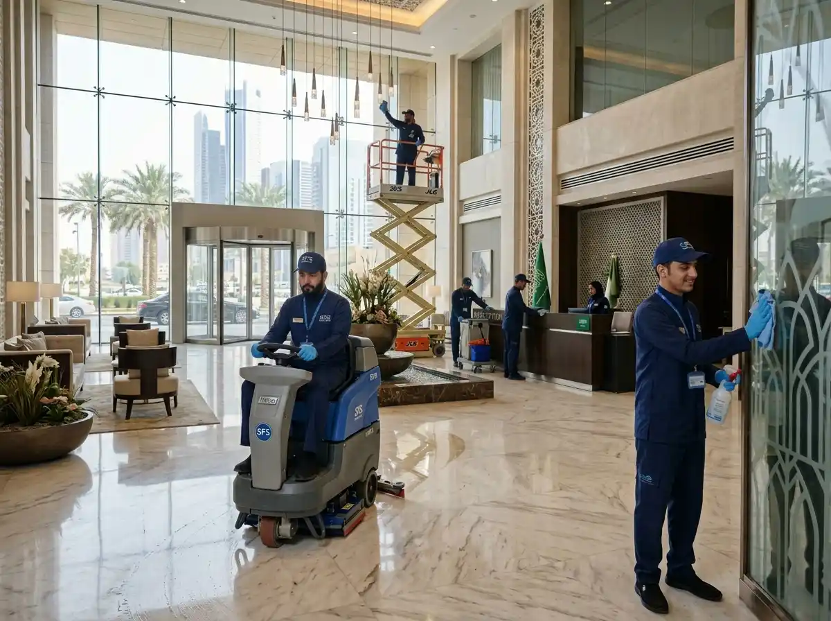 خدمات النظافة والتشغيل والصيانة من الهيكل المعماري